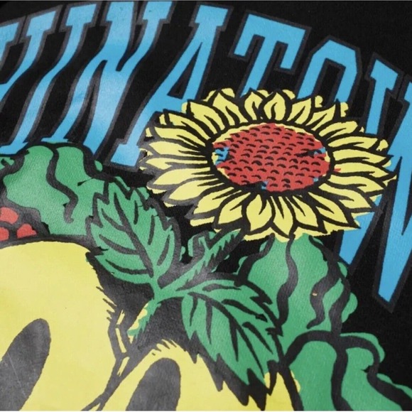 CHINATOWN MARKET Smiley Nature Finds A Way Hoodie X-LARGE, Black - Picture 6 of 6